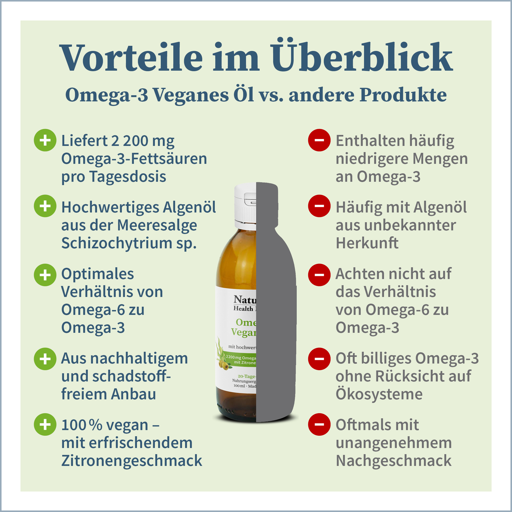 Omega-3 Vegan | mit pflanzlichem Algenöl