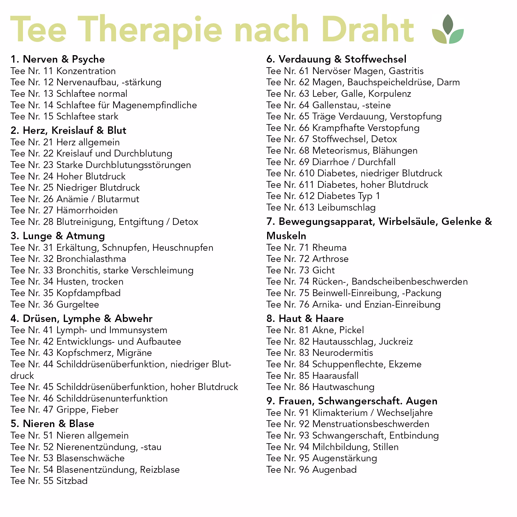 Tee-Therapie mit System | E-Book | kein gedrucktes Buch | Download im Kundenkonto