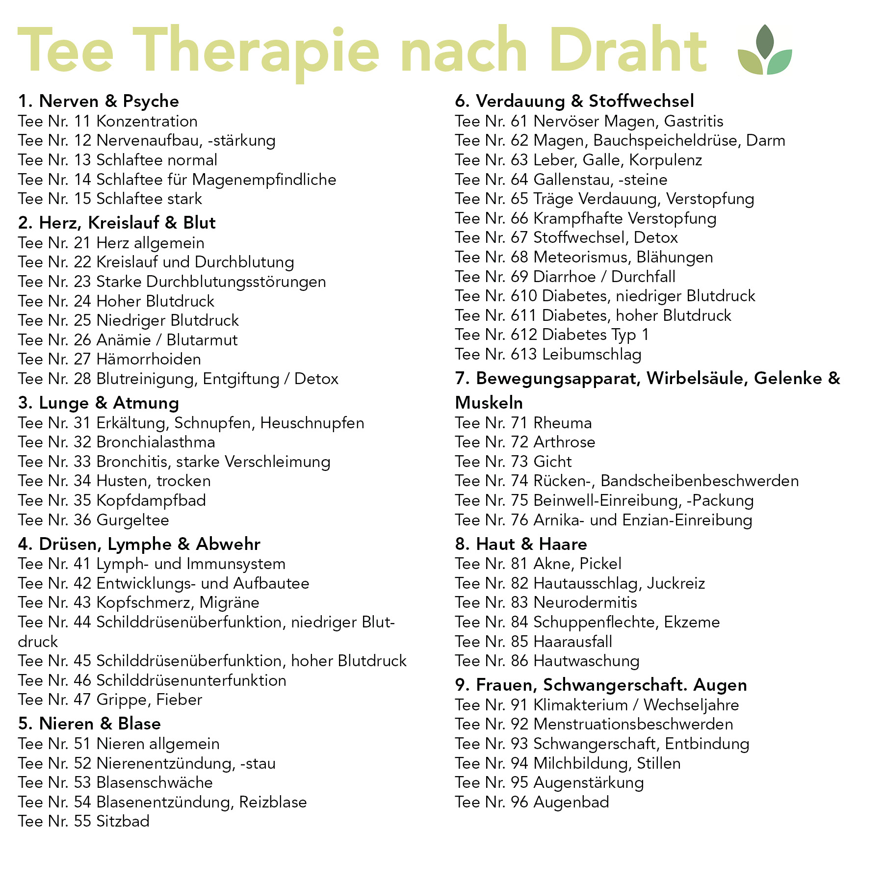 Tee-Therapie mit System | E-Book | kein gedrucktes Buch | Download im Kundenkonto