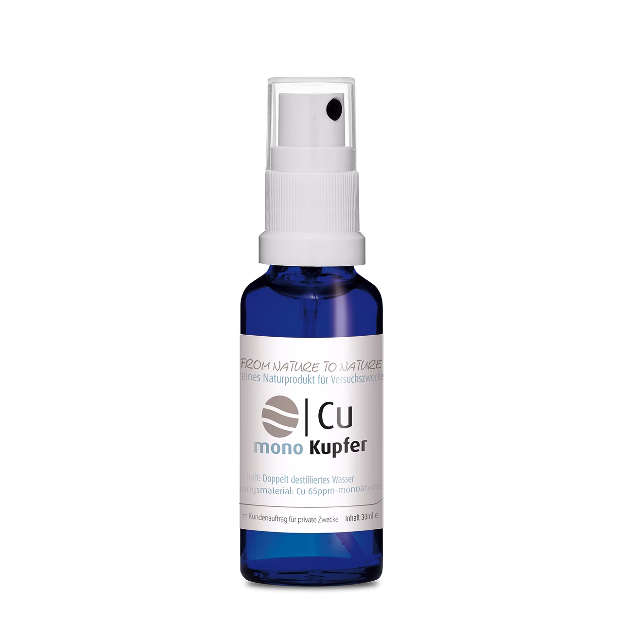 Monoatomares Kupfer 30ml (Cu)
