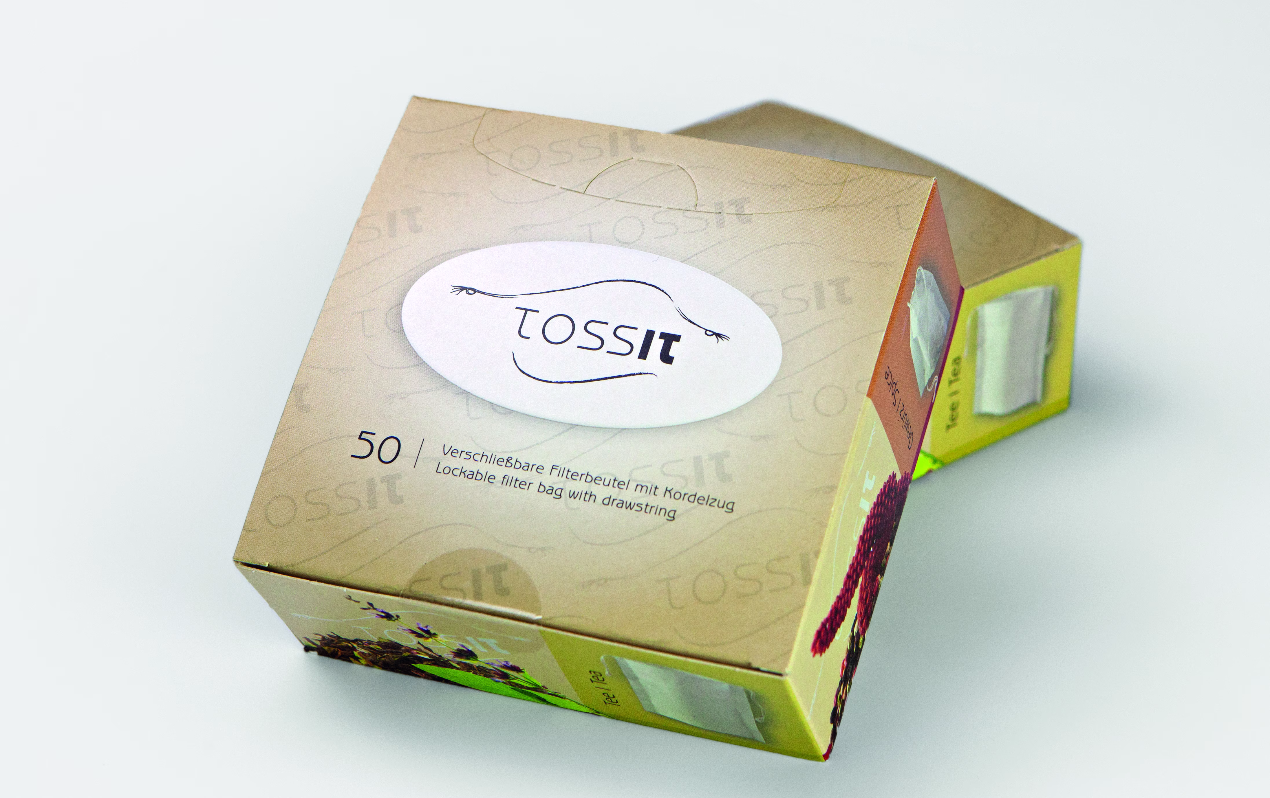 TossIt, Teefilter / Teebeutel mit Kordelzug zum Selberbefüllen TossIt, Teefilter / Teebeutel mit Kordelzug zum Selberbefüllen