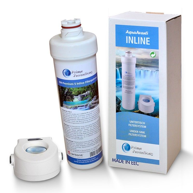 AquaAvanti Inline Untertischfilter mit Filterpatrone EM 5 Premium